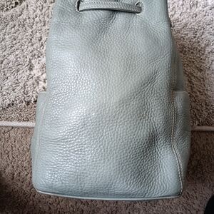Elegant Sage Green Leather Women's Bag